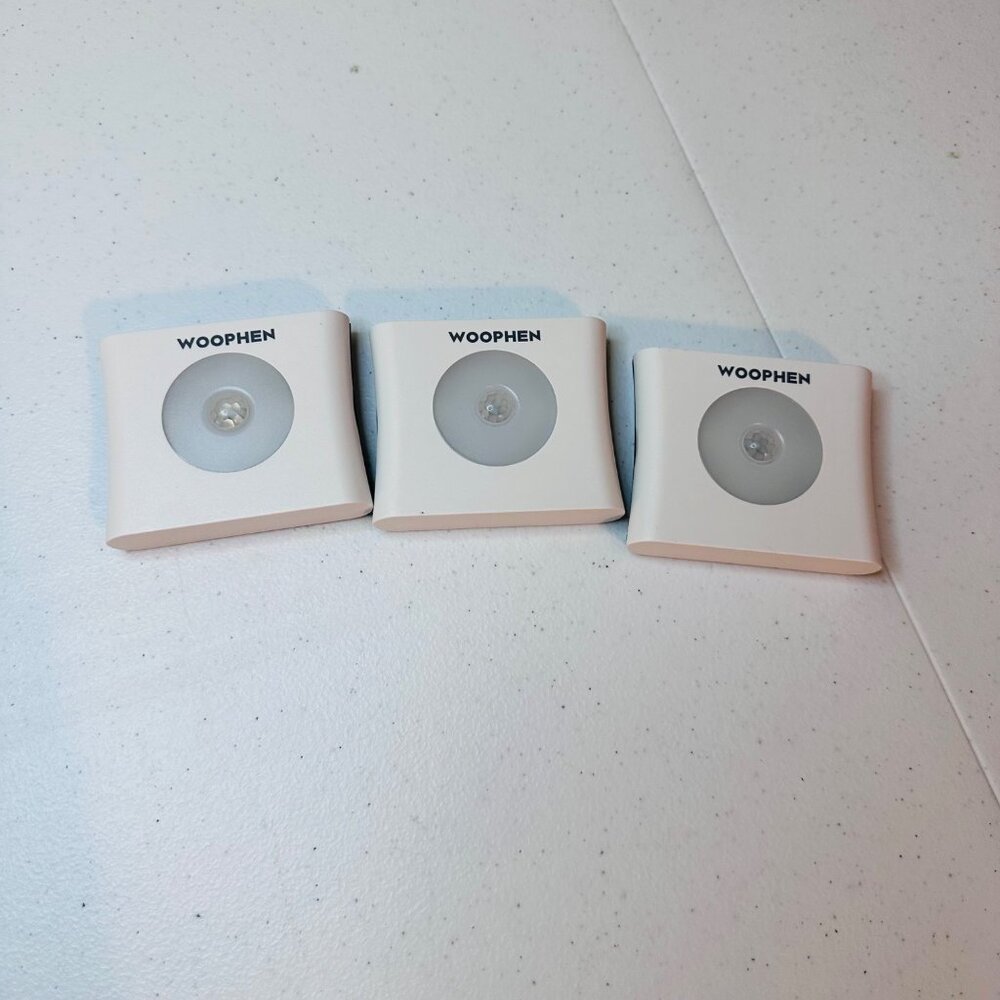 3 pack Motion Sensor LED Night Light With Adhesive Back Qty 3 Motion Lights